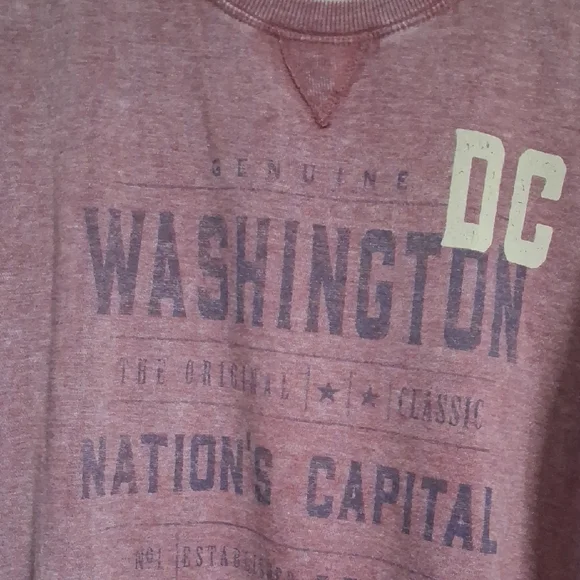 EMI Women's Vintage Graphic Crew Neck Sweater - Maroon - Picture 3 of 5